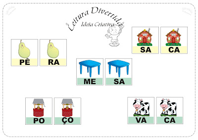 Caderninho Leitura Divertida sílabas simples Caderninho Leitura Divertida sílabas simples