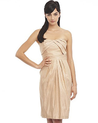 Gold Strapless Dress