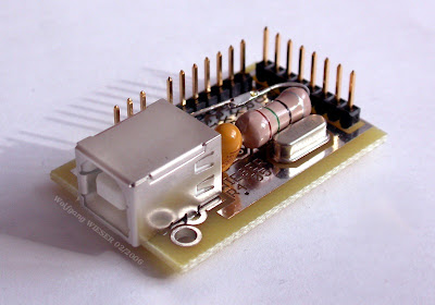 Microcontroller Project Circuit - USB 8 bit Interface Board