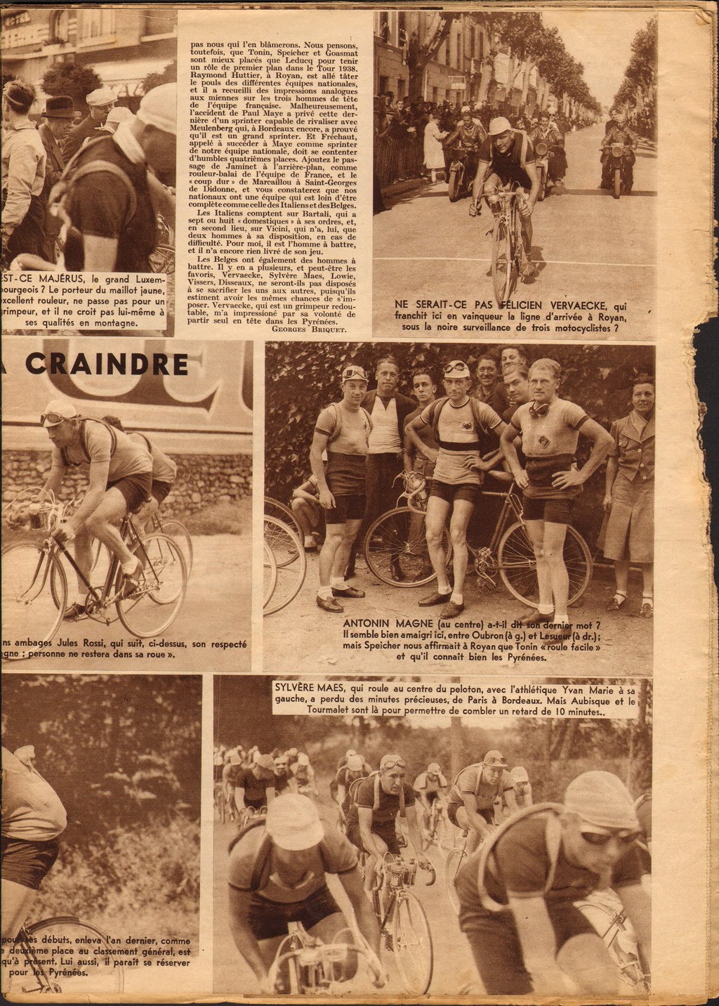 Cycling Passions 32nd Tour de France 1938