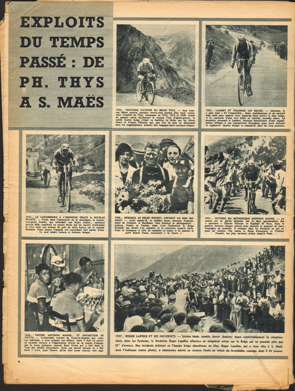 Cycling Passions 43rd Tour de France 1956