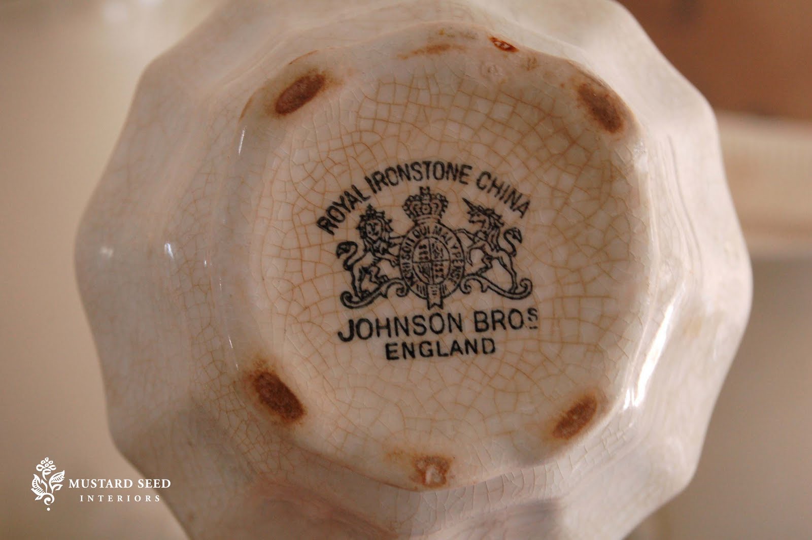 Ironstone 101 Miss Mustard Seed