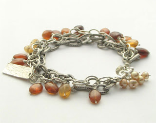hessonite garnet and sterling silver