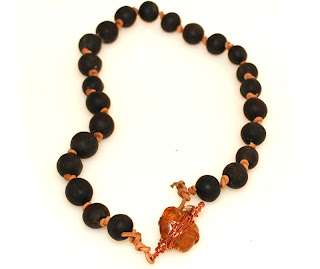 seeds, orange calcite, copper