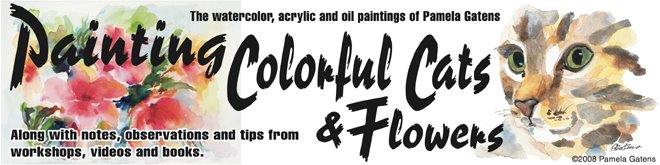 Painting Colorful Cats & Flowers