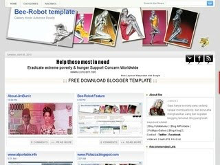 Bee Robot blogspot template Bee Robot blogspot template