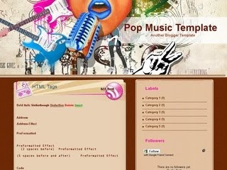 Pop+Music+Template Download Best Template Premium Blogger