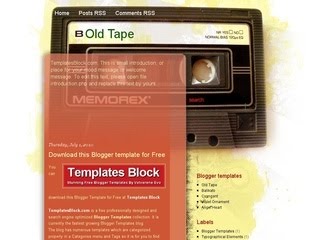 old+tape Download Best Template Premium Blogger