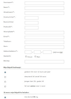 Lang invulformulier