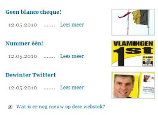 Gebrek aan consistentie met gelijkaardige menu's en klikken op de afbeeldingen heeft geen zin