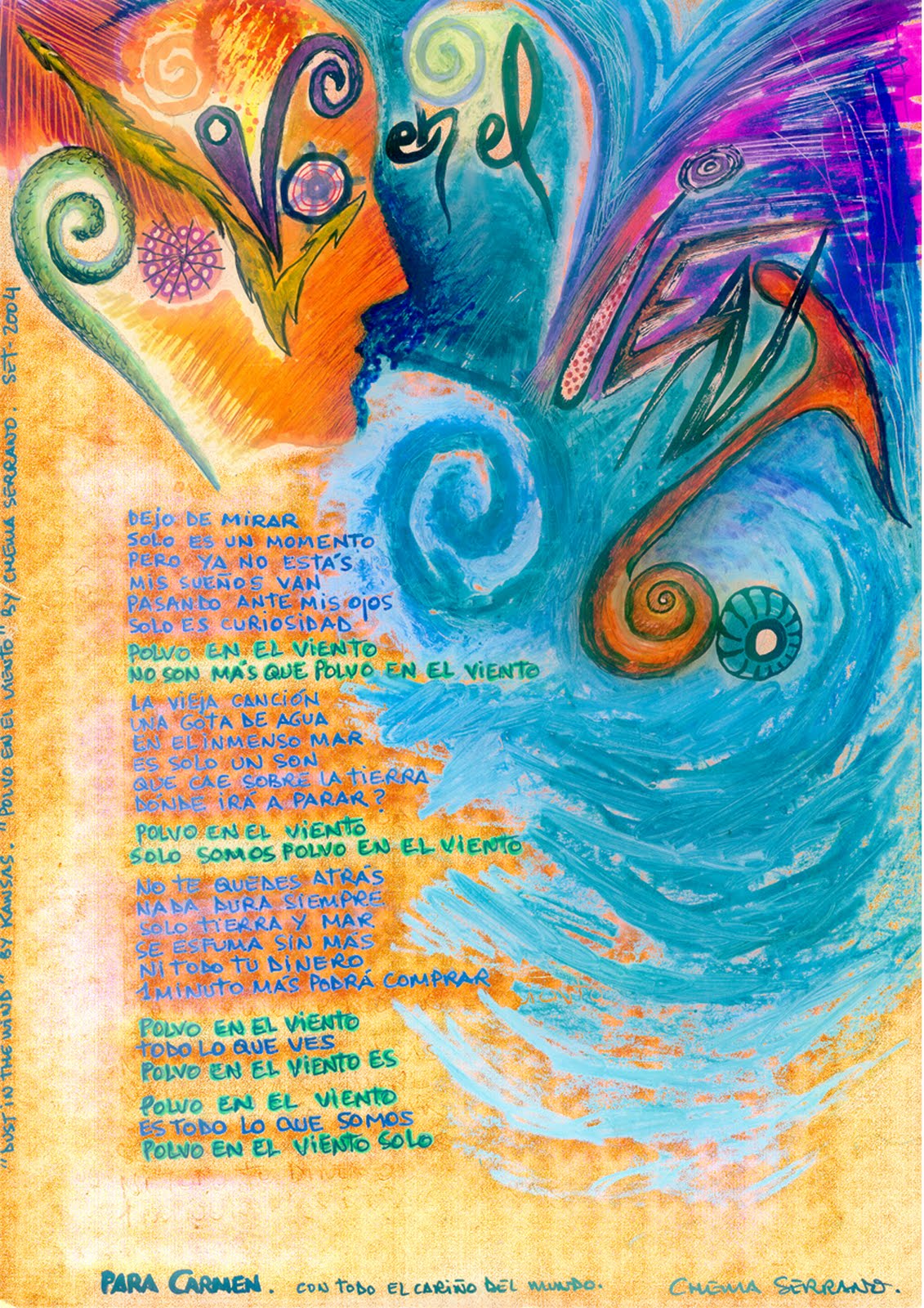 LETRA POLVO EN EL VIENTO MAGO DE letra polvo en el viento mago de: