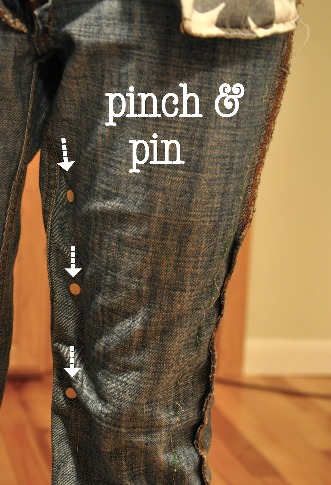 C&C How to make jeans smaller or just skinnies!