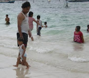 Refreshing On The Beach