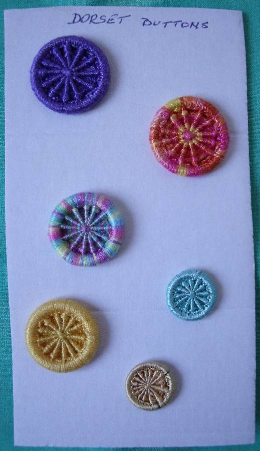 Carole Johnston Embroiderers Guild Workshop Dorset Buttons