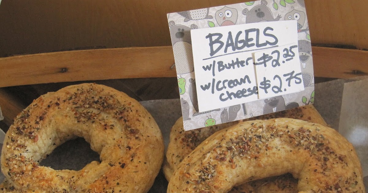 Wordless Wednesday Homemade bagels at Nunyuns in Burlington, Vermont
