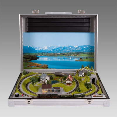 Train Set In A Briefcase Is A Discreet Set For Grown-ups