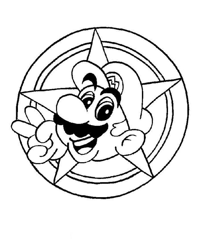 Free Coloring Super Mario title=