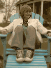 I love my Turquoise Chair and my Chucks!