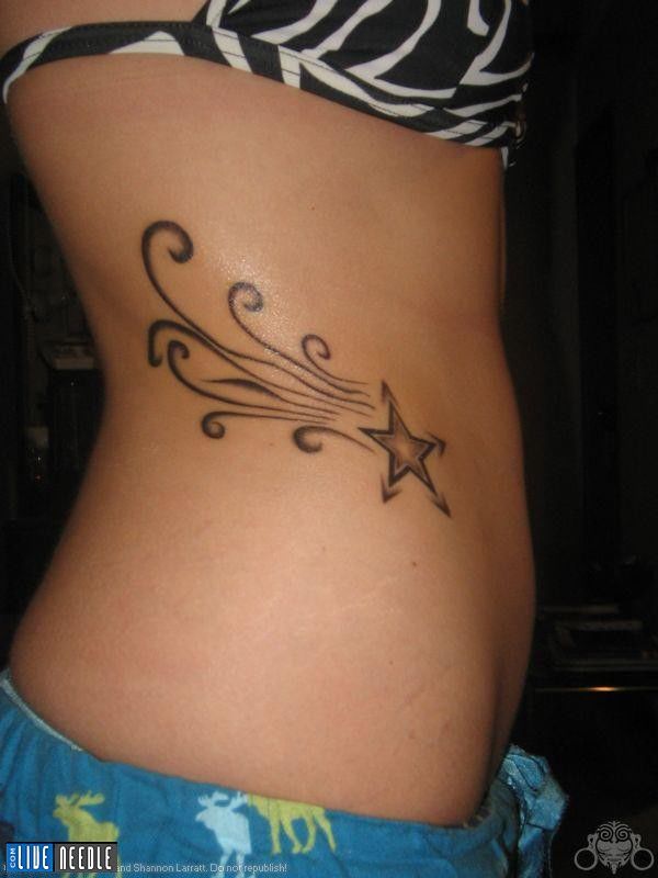 Star Tattoo Design - Lower Back Star Tattoos