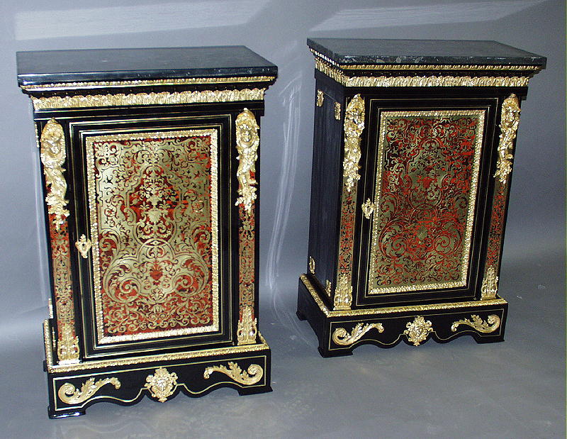 A bureau de pente, partly Louis XIV, the lower section adapted from a  bureau Mazarin attributed to André-Charles Boulle, circa 1690, the upper  section adapted, circa 1785 re-using earlier Louis XIV Boulle