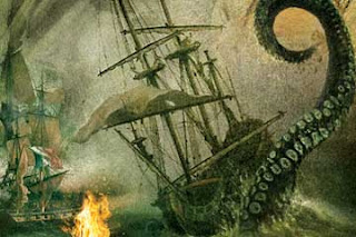 Kraken atacando un barco Kraken atacando un barco