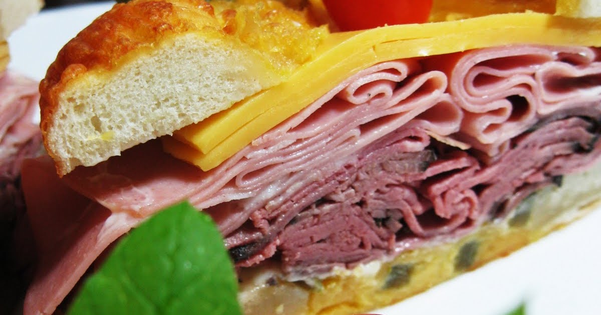NINA'S RECIPES..... ROAST BEEF, MORTADELLA AND AMERICAN CHEESE ON