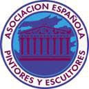 Diseño color Logotipo Asociación Española de Pintores y Escultores como distintivo del Centenario