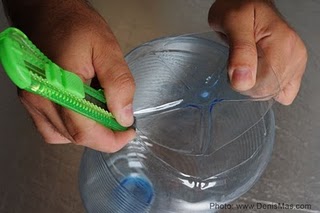 luminária feita de colheres de plástico faça você mesmo reciclagem