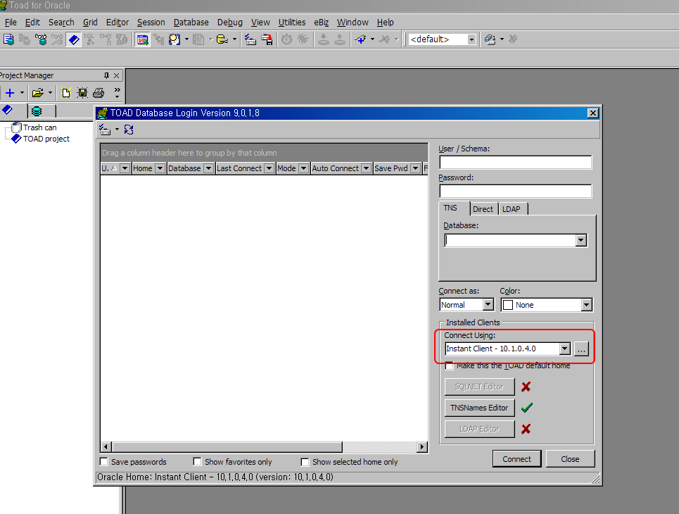 toad for oracle instant client toad for oracle instant client