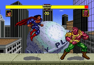 Yes, Superman can fly in this game. Too bad he can't fly out of this game.