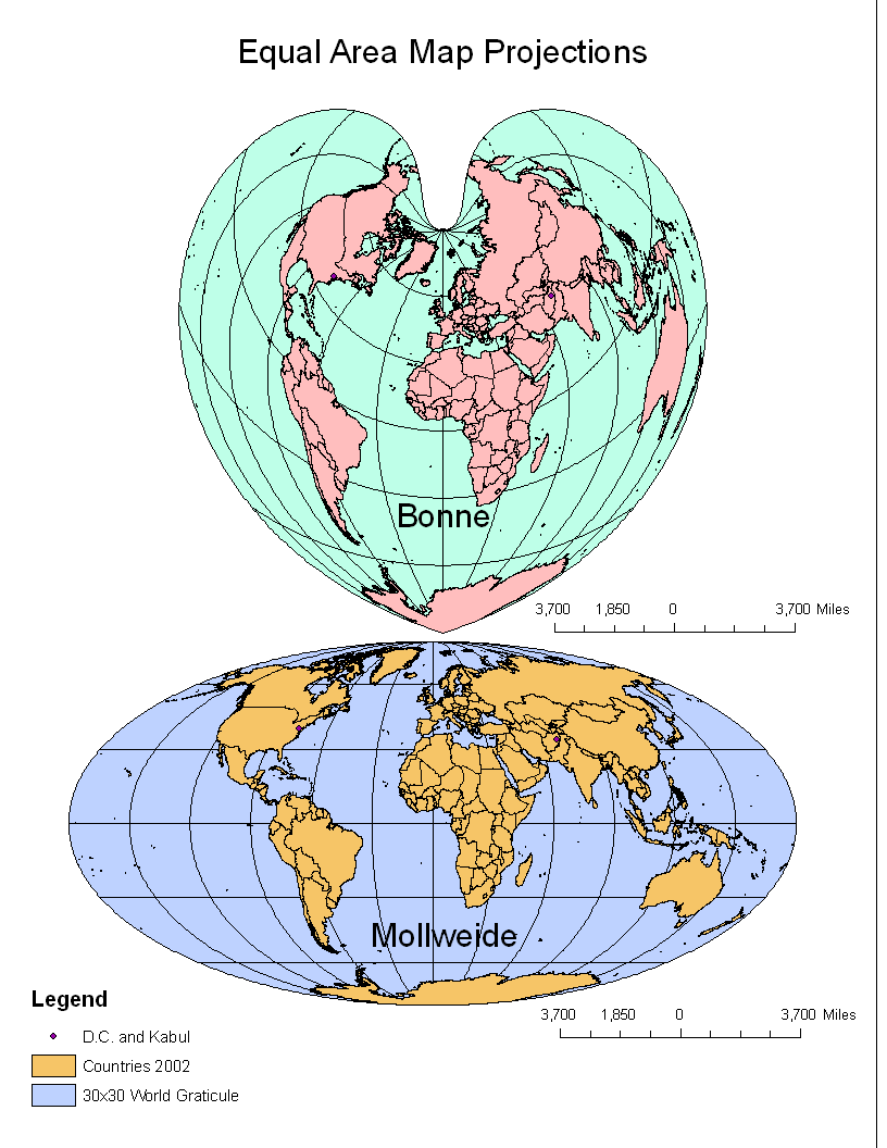 Different Map Projections