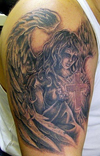 Angel tattoo. Angel tattoo.
