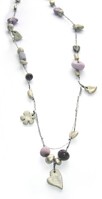 beaded charm necklace handmade by surf jewels handmade jewellery