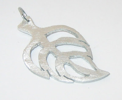 Leaf pendant by surf jewels handmade jewellery