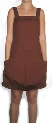handmade dress making sewing pattern design dress brown