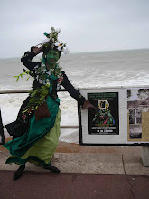 A windswept Ms. Wildgoose at Hastings Jack-in-the-Green, 2009