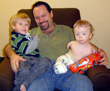 Playing with Daddy at the H-P house (Sinai Hospital)