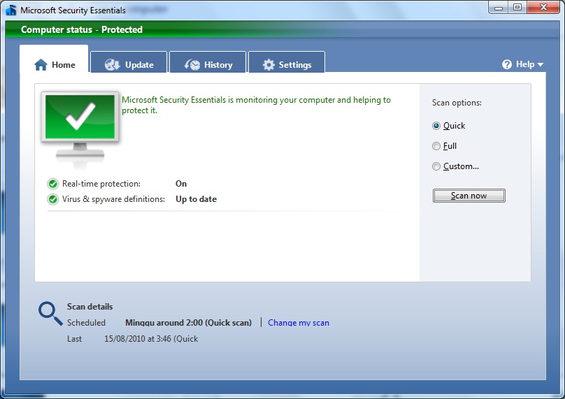 update microsoft security essentials offline
