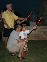 The roman candles were a big hit with the boys