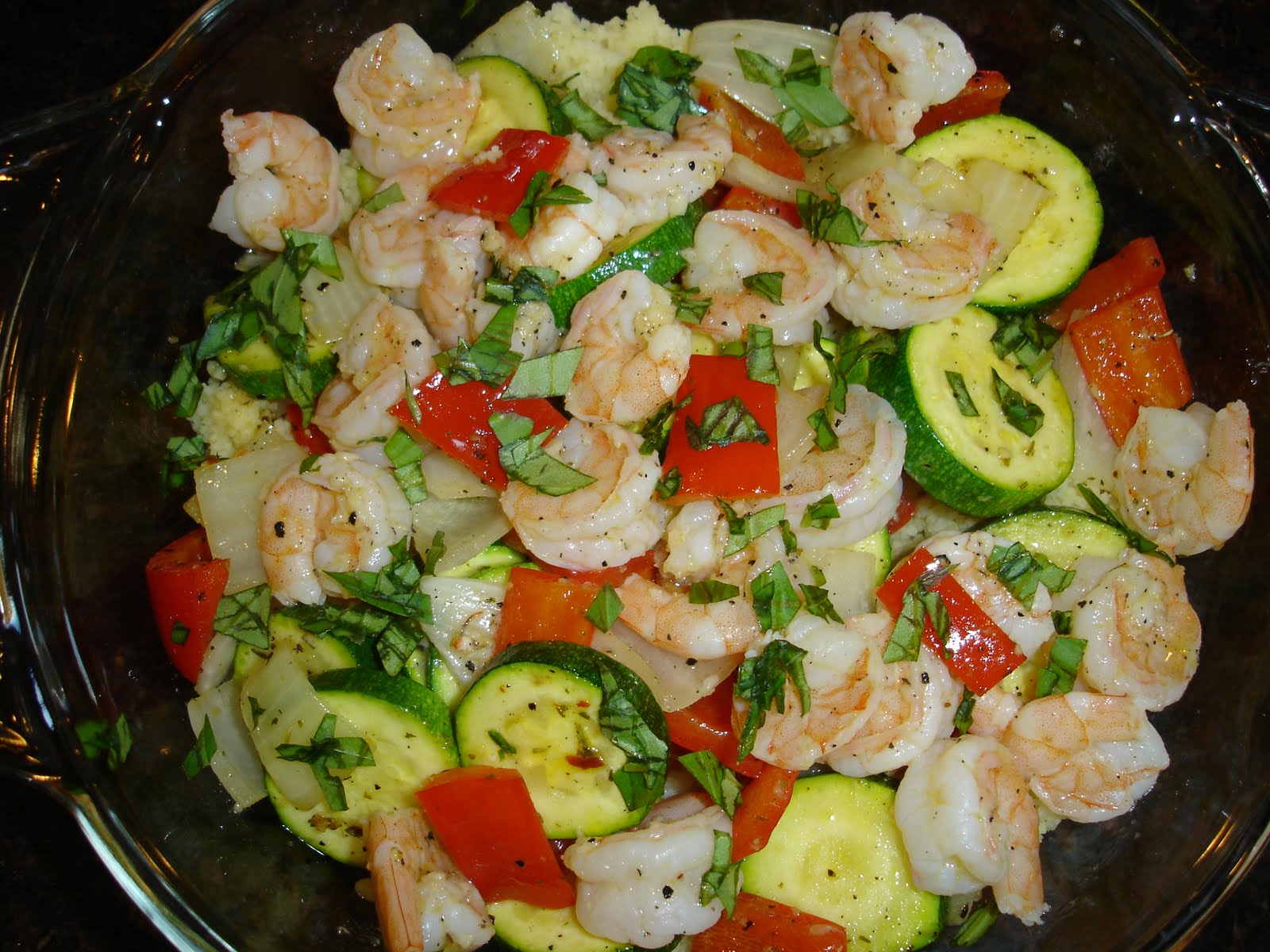 Journey to Fabulous Foods Shrimp & Roasted Veggie Couscous