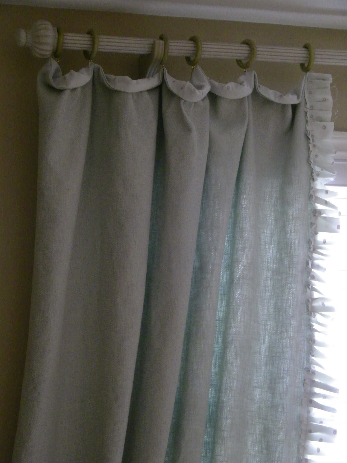 ruffle curtain panel