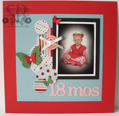 Scrapbook Layout with Fabric accents