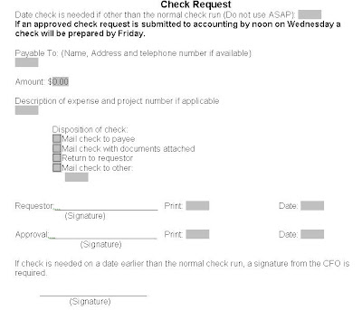 check requisition form template