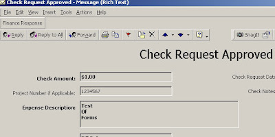 Create Template Form Outlook