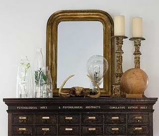 Steampunk Home Decor on Psychological Abstract Card Catalog In Black With A Naturalist