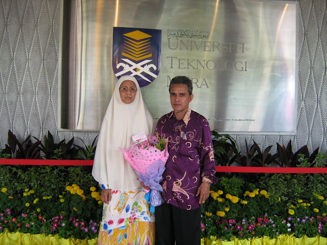 Bersama isteri di Uitm