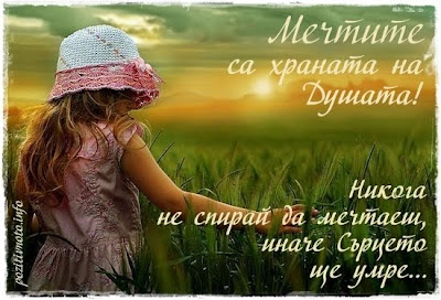Pozitivnoto Hrana Za Dushata Mechtite Sa Hranata Na Dushata