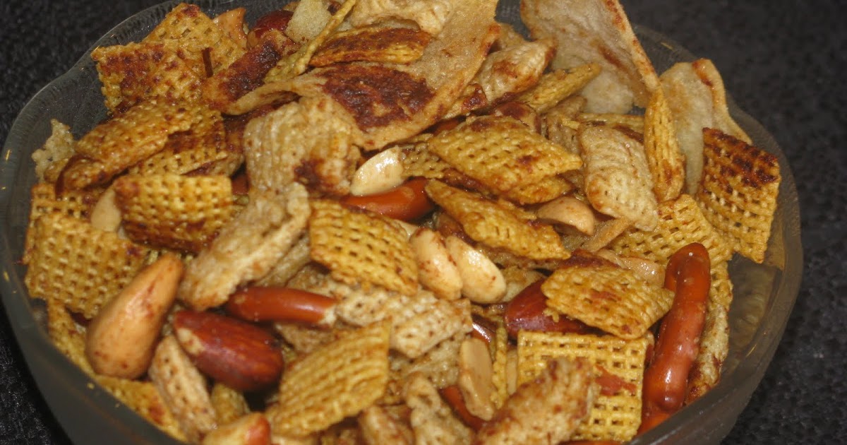 chex mix in roaster oven