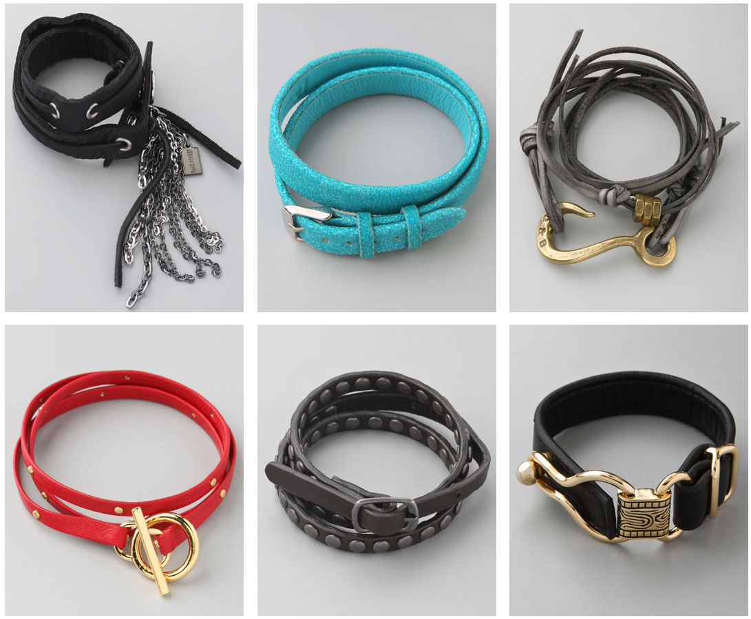 What I'm Loving Leather Wrap Bracelets