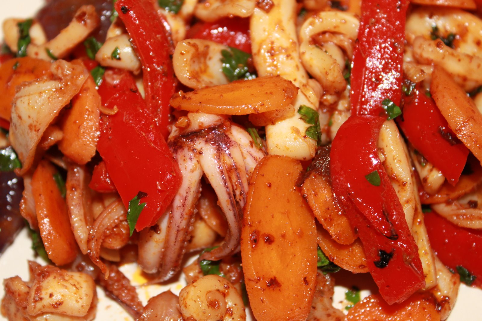 Stir-fried Squid and Vegetables/ Calamari